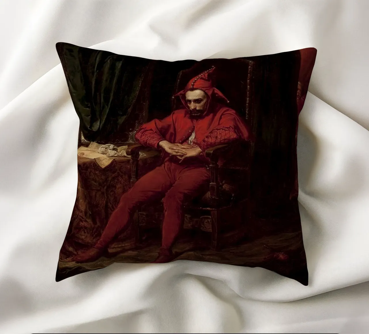 Jan Matejko - Stanczyk cuscino da William Store