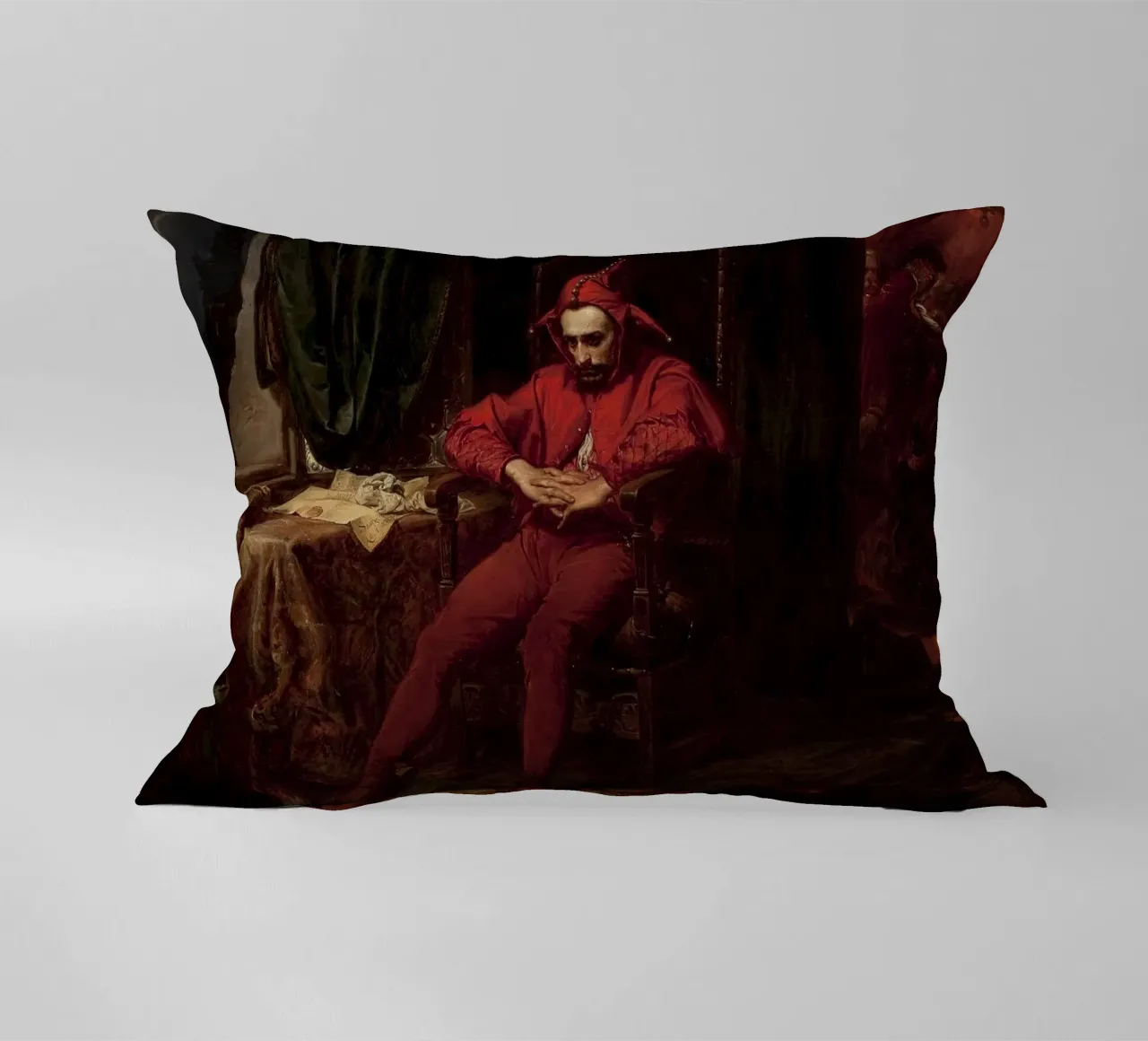 Jan Matejko - Stanczyk cuscino da William Store