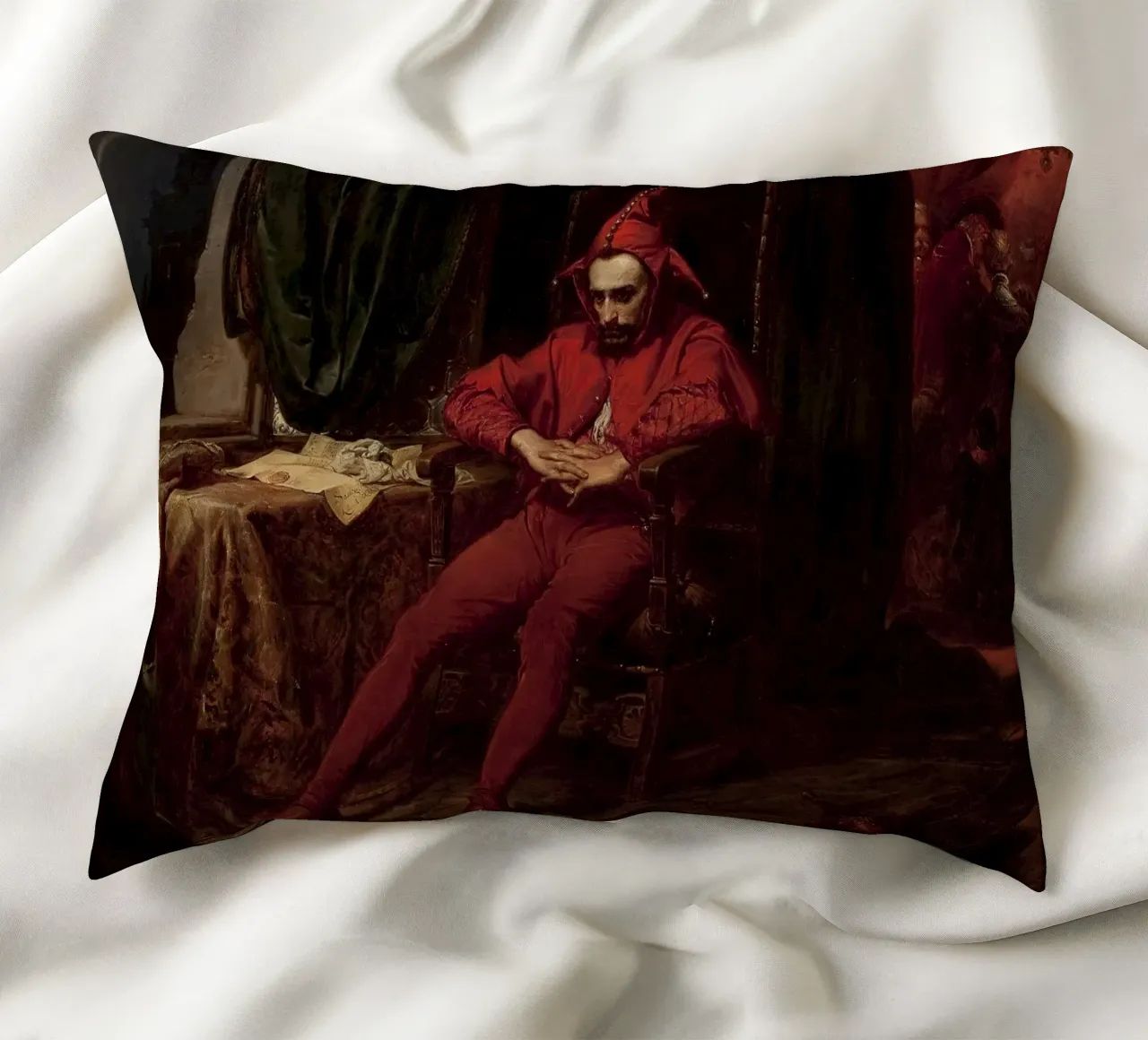 Jan Matejko - Stanczyk cuscino da William Store