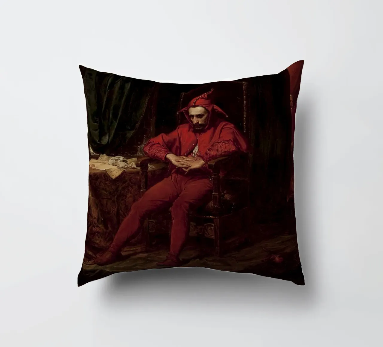 Jan Matejko - Stanczyk cuscino da William Store