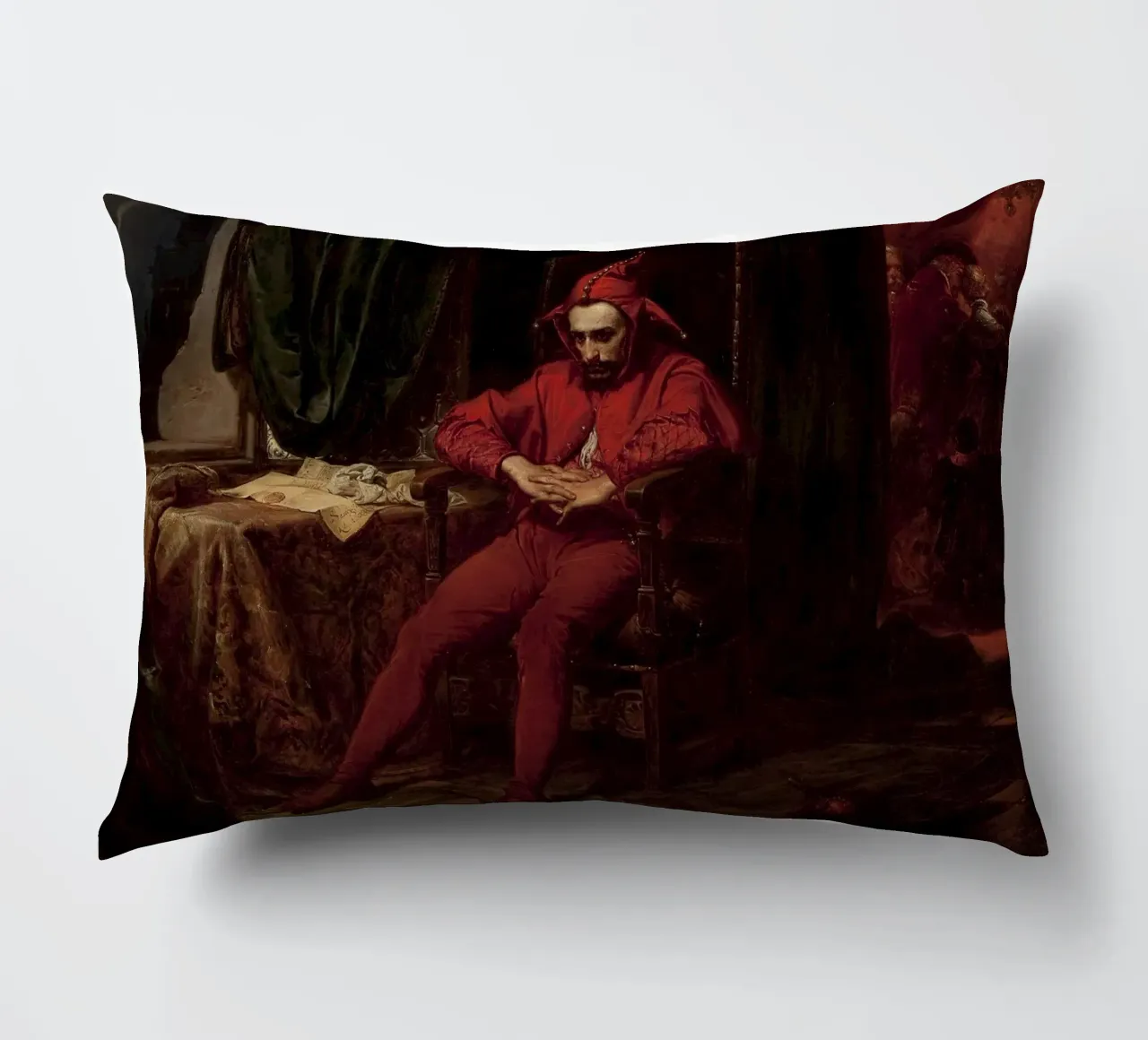 Jan Matejko - Stanczyk cuscino da William Store