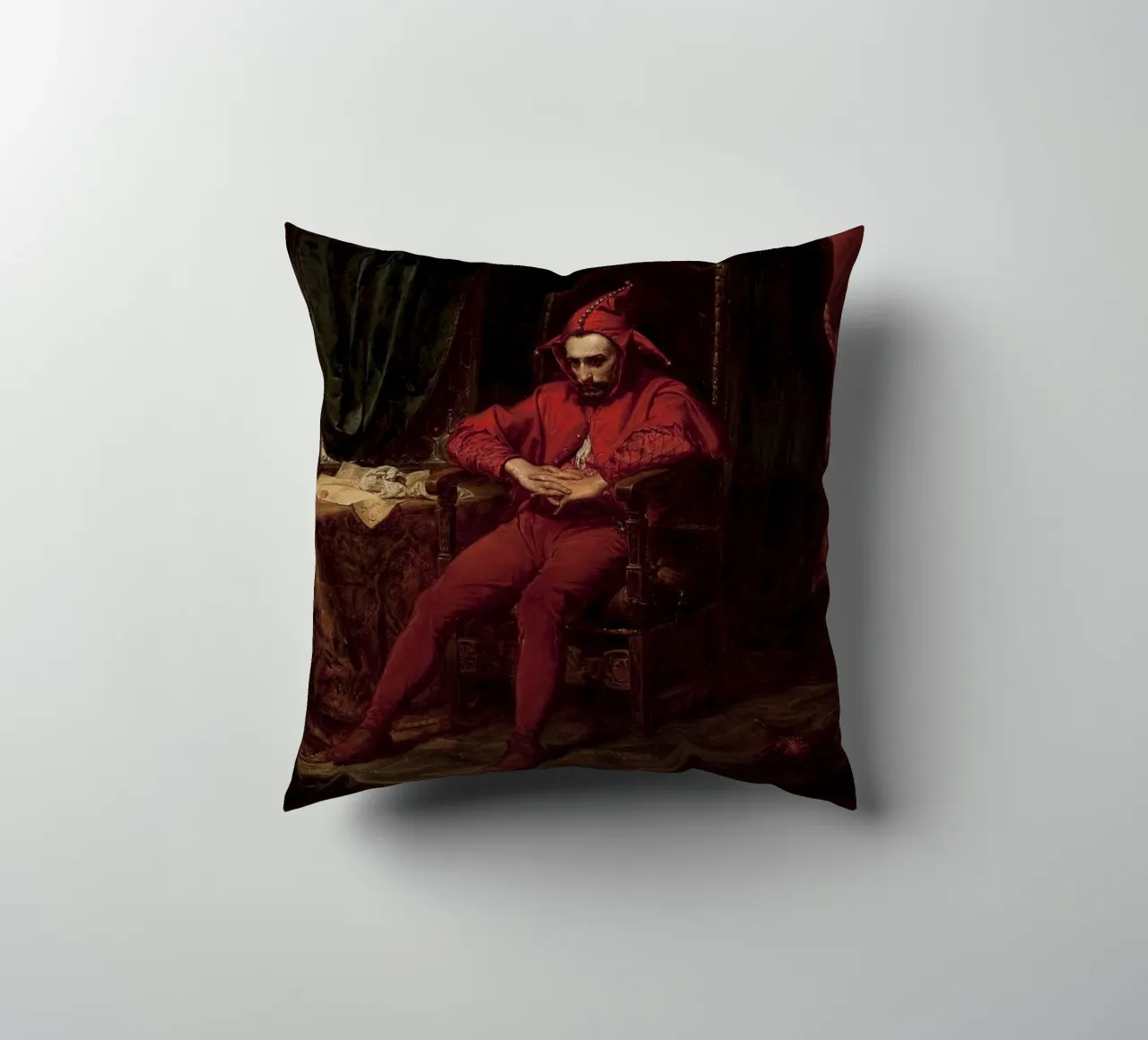 Jan Matejko - Stanczyk cuscino da William Store