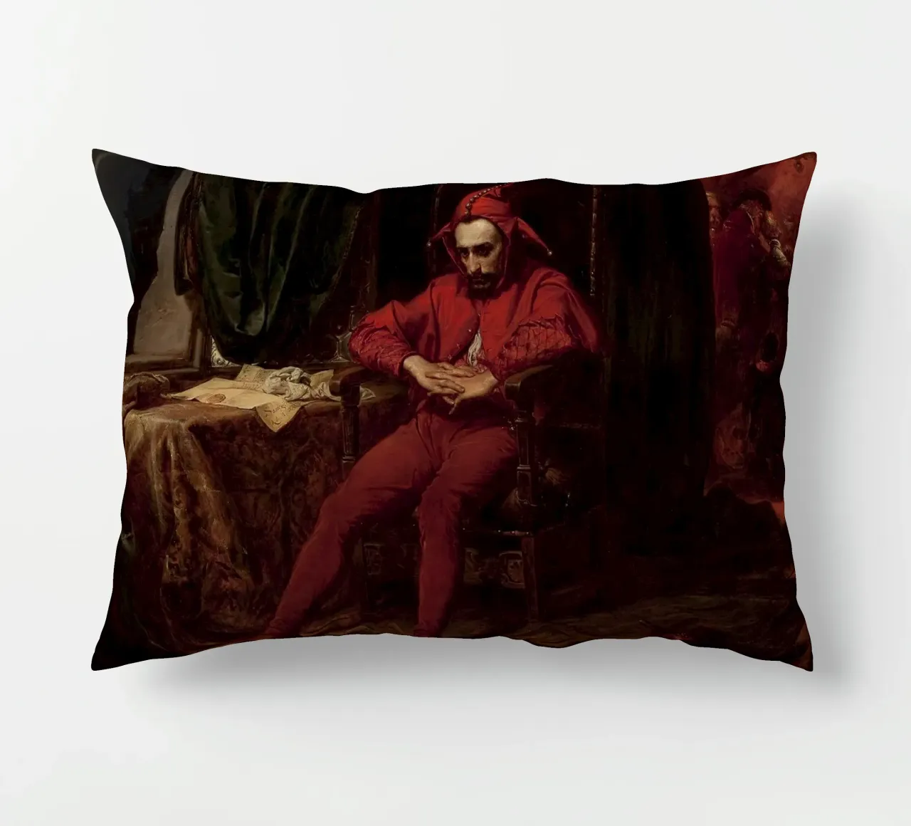 Jan Matejko - Stanczyk cuscino da William Store