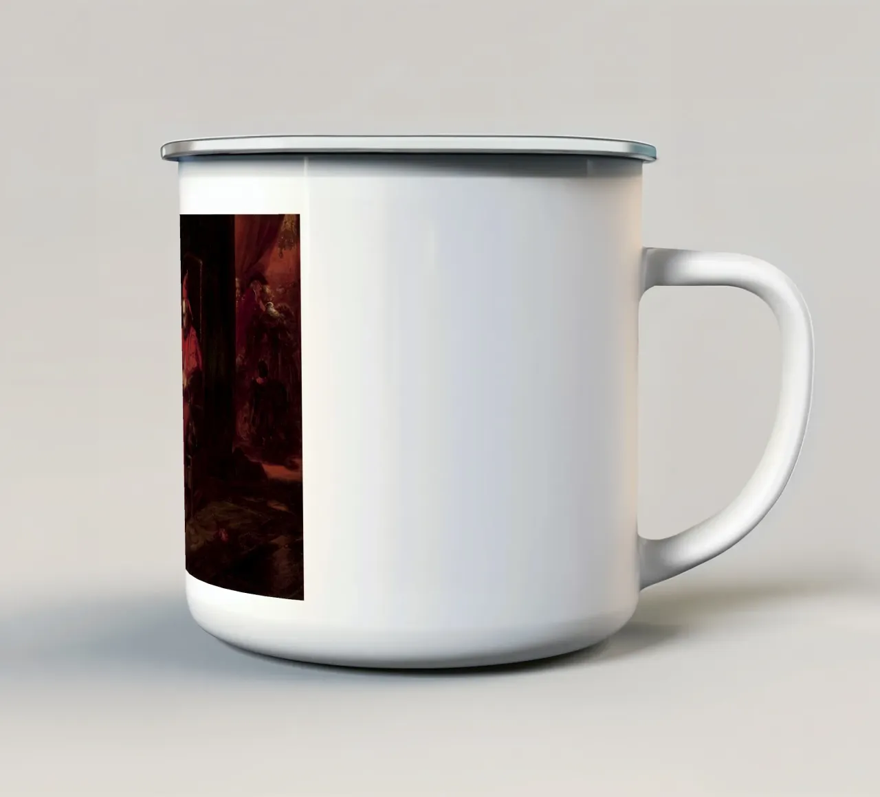 Jan Matejko - Stanczyk tazza in smalto da William Store