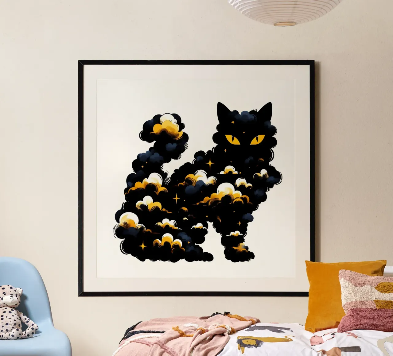 Ritratto di gatto poster da ARTOMATIC