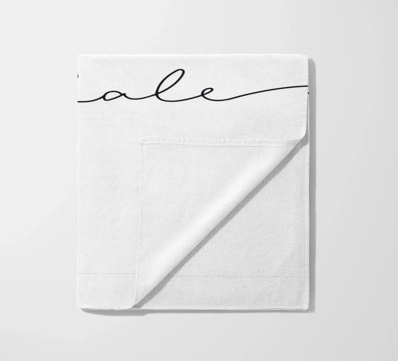 Inhale Exhale" - Design tipografico minimalista telo mare da Whole©