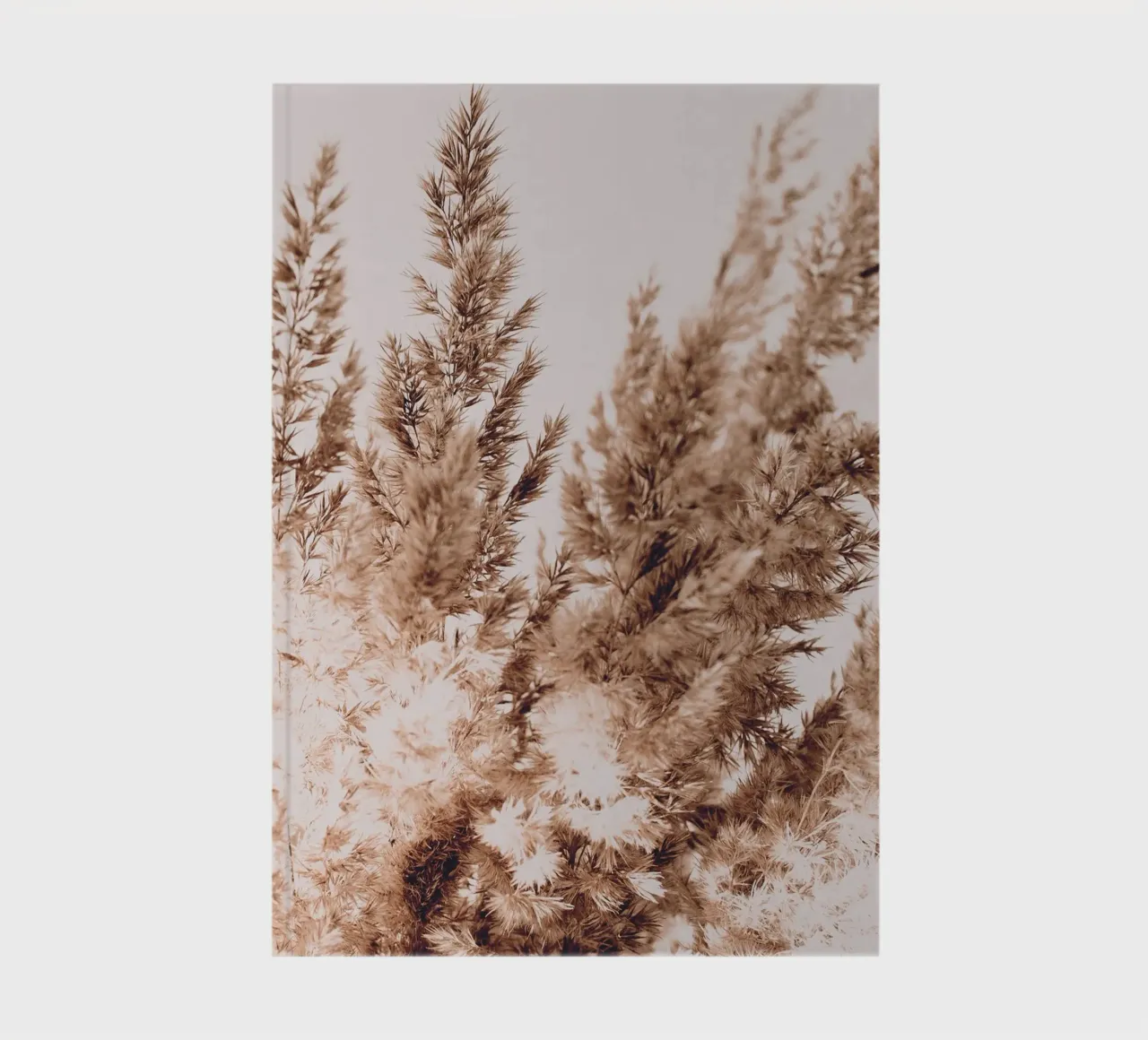 Pampas grass in boho style - natural elegance notebook by Whole©