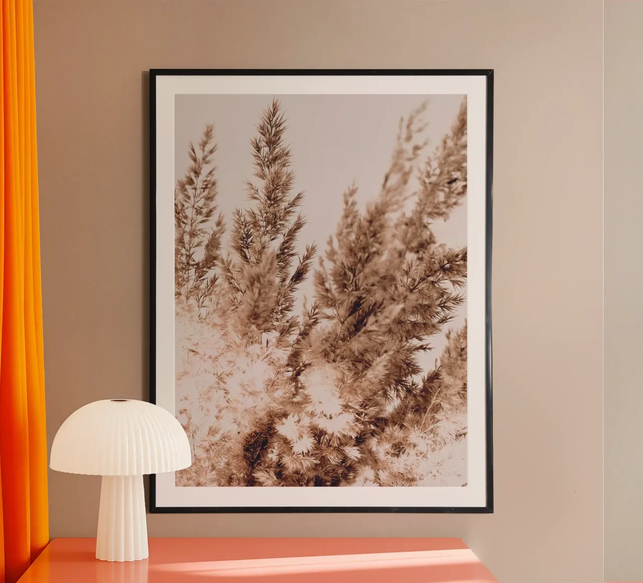 Pampas grass in boho style - natural elegance hahnemühle by Whole©