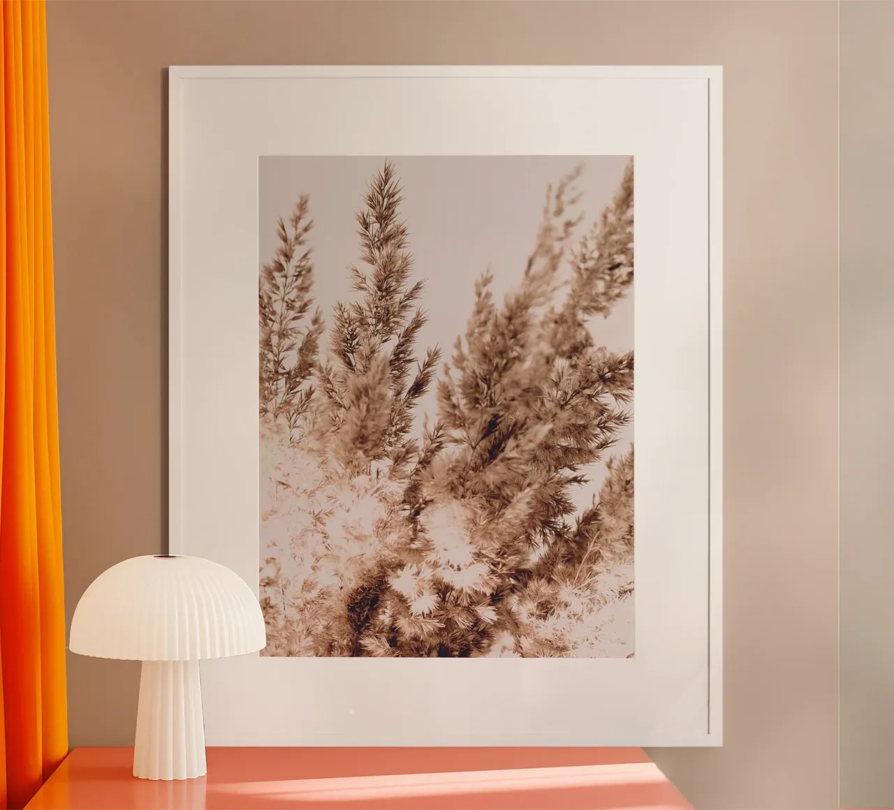 Pampas grass in boho style - natural elegance hahnemühle by Whole©