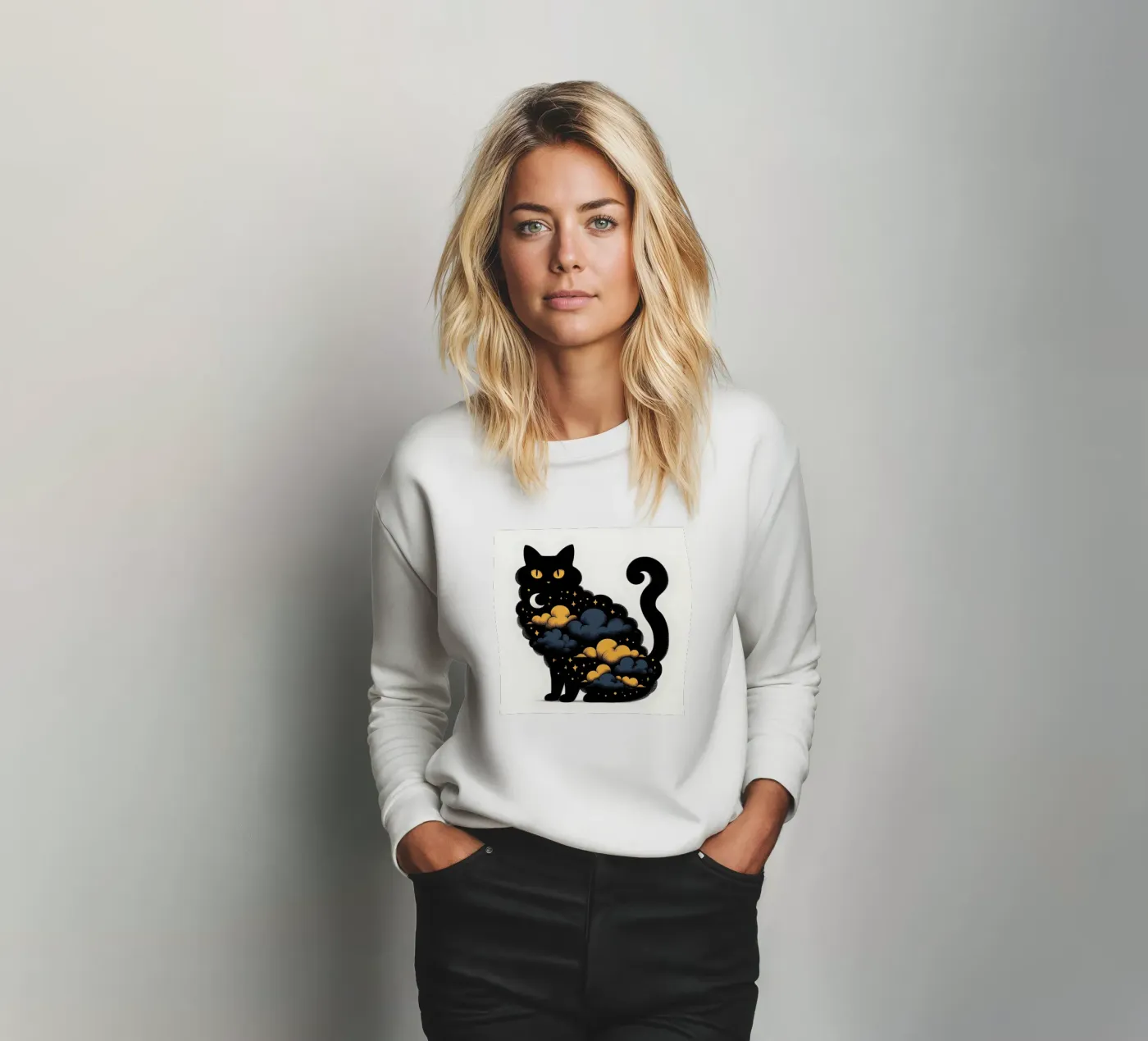 Kitty Kat felpa da ARTOMATIC