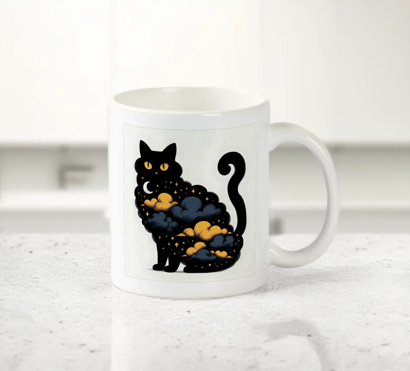 Kitty Kat ceramic mug by ARTOMATIC
