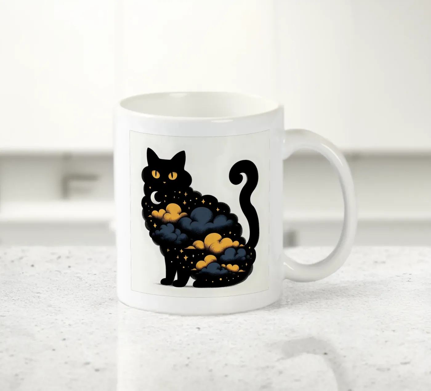 Kitty Kat ceramic mug by ARTOMATIC