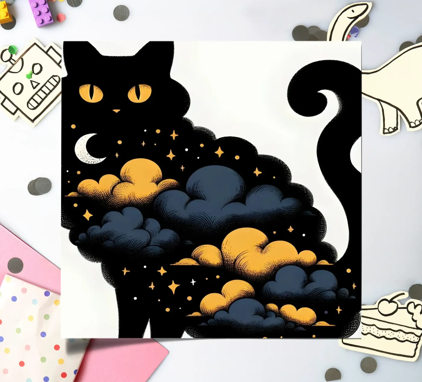 Kitty Kat sticker sheet by ARTOMATIC