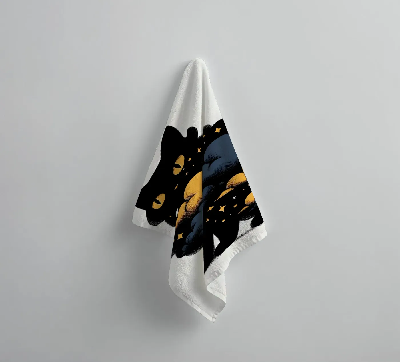 Kitty Kat badhanddoek van ARTOMATIC