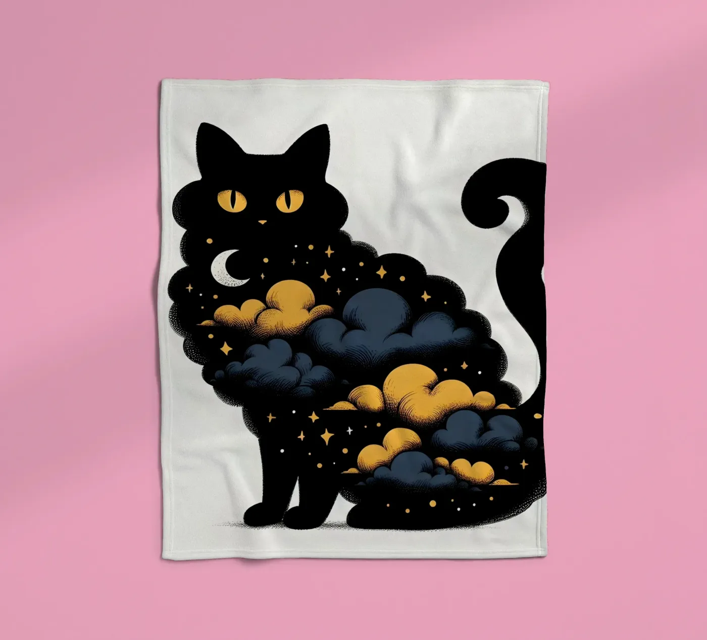 Miezekatze Fleecedecke von ARTOMATIC