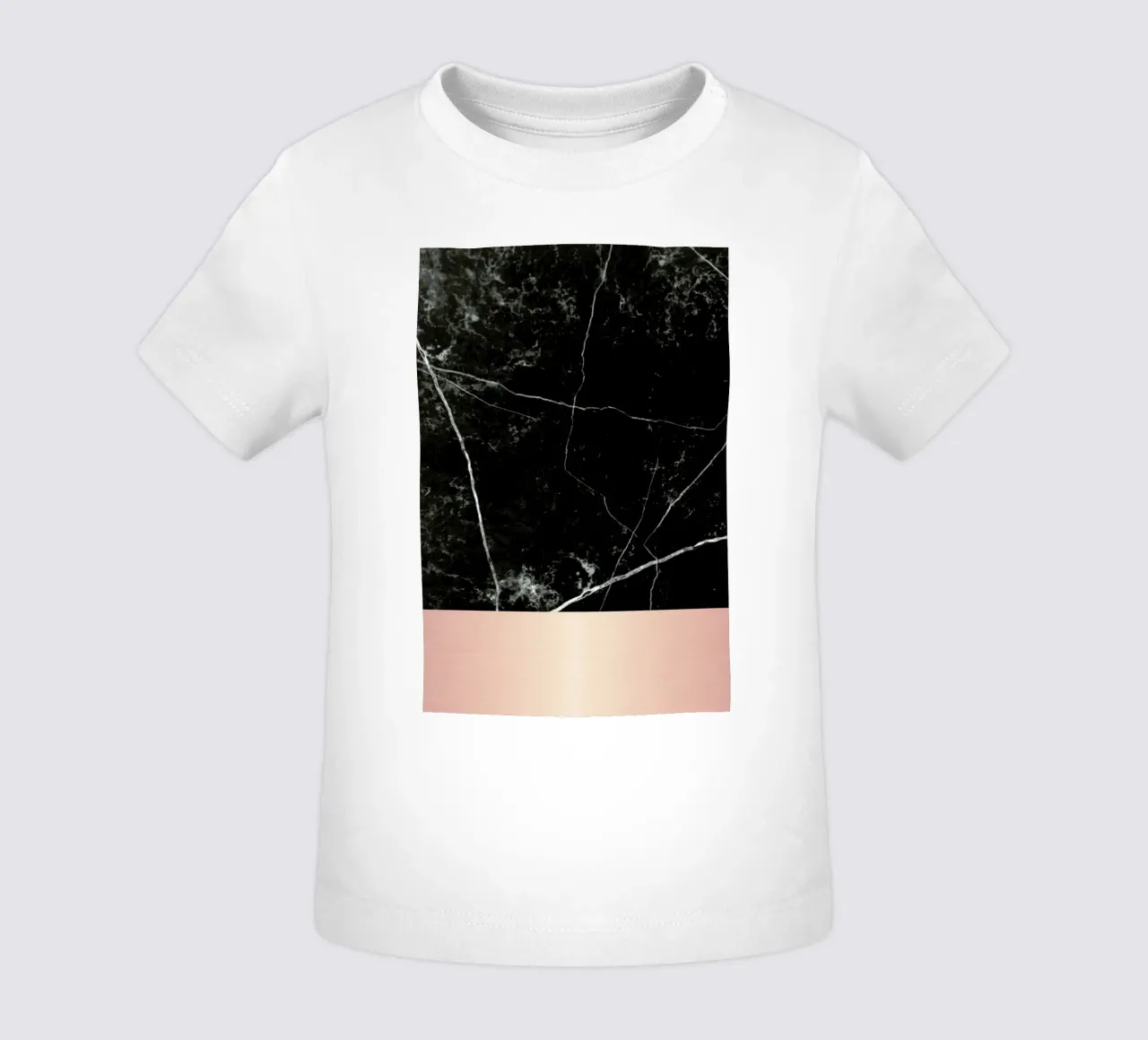 Black Marble Pink Edition maglietta neonato da cafelab