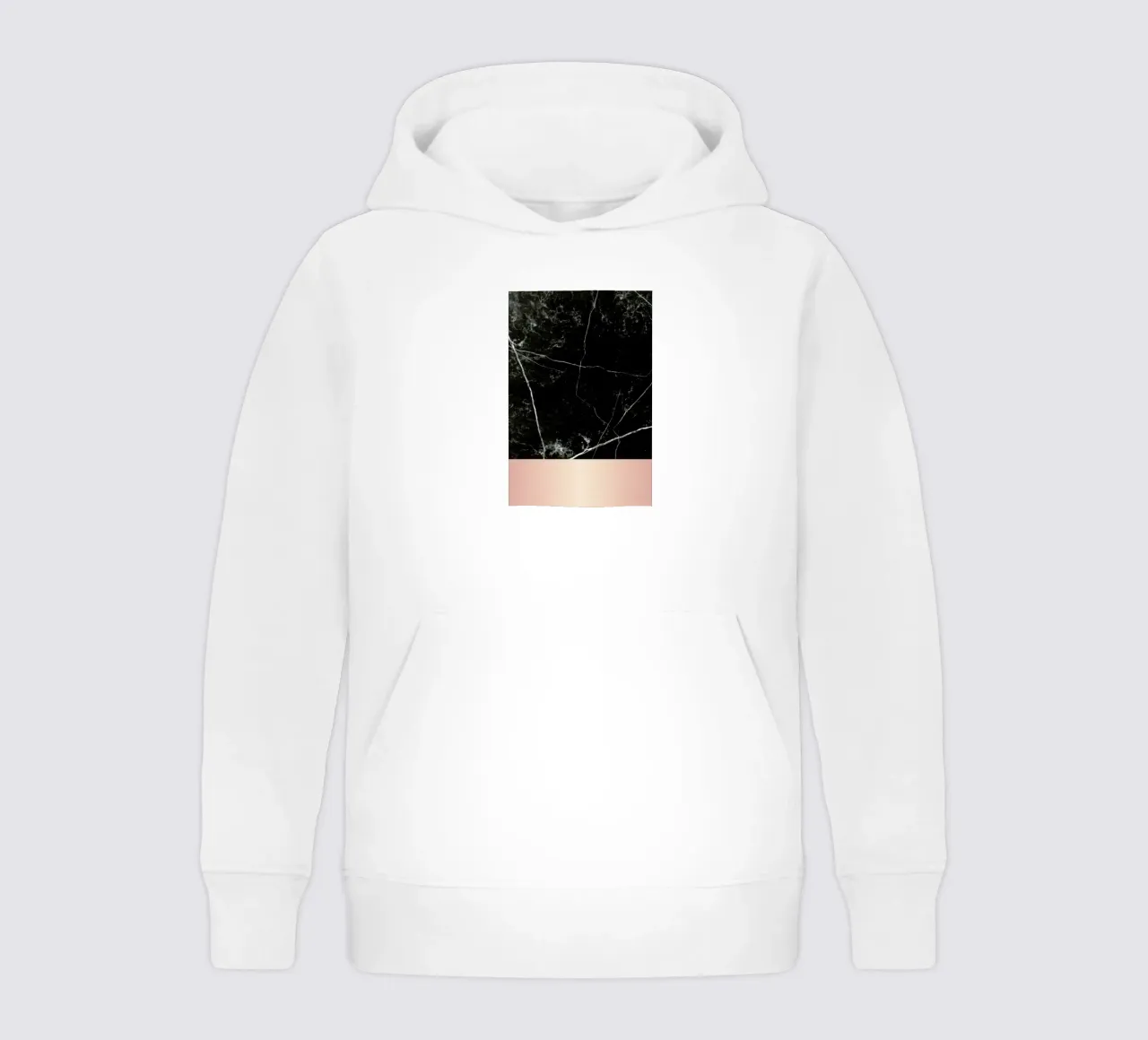 Black Marble Pink Edition kids hoodie by cafelab