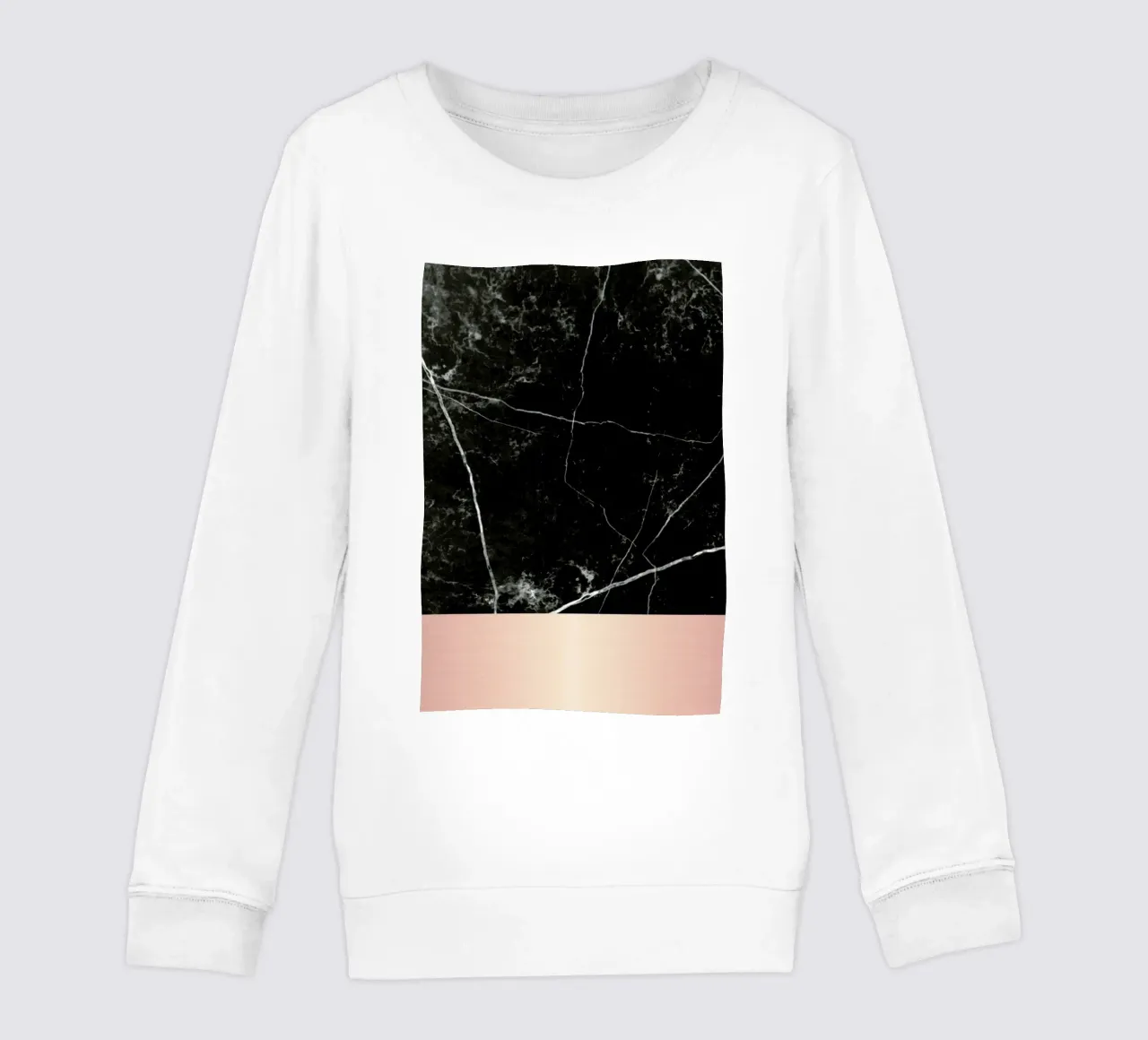 Black Marble Pink Edition felpa bambino da cafelab