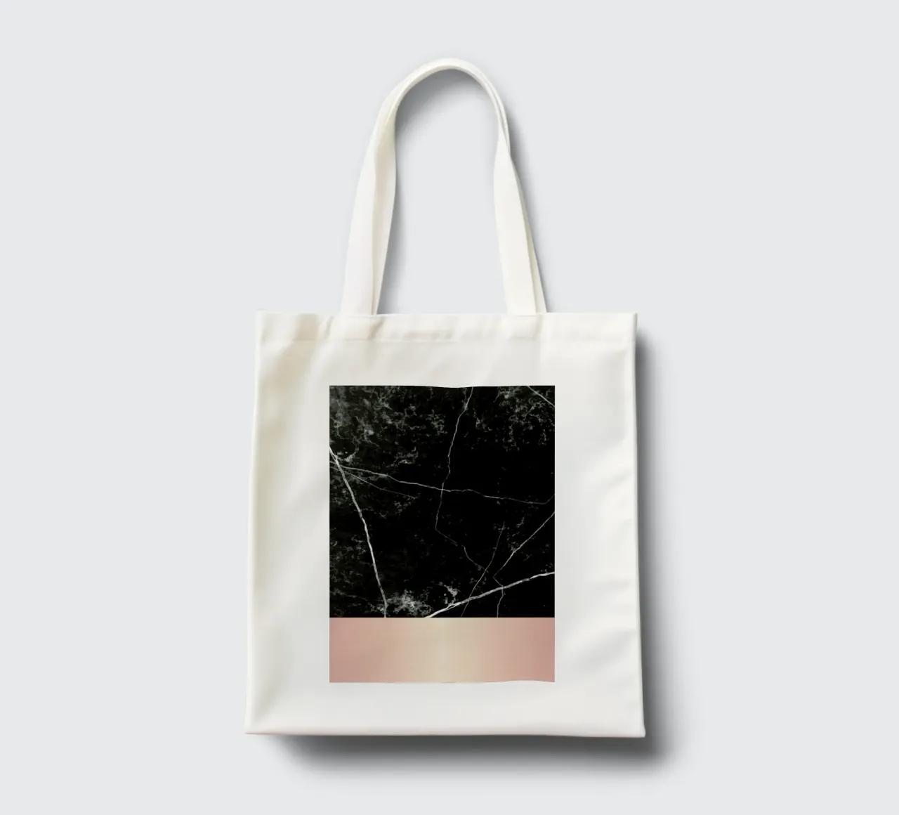Black Marble Pink Edition borsa in juta da cafelab