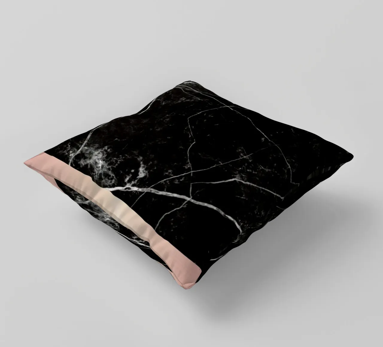 Black Marble Pink Edition cuscino da cafelab