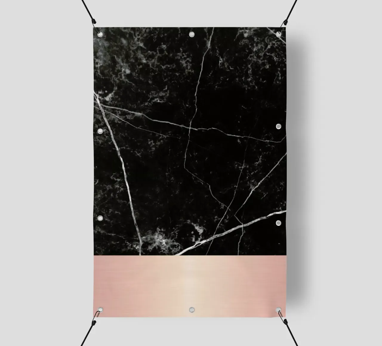 Black Marble Pink Edition telo in pvc da cafelab