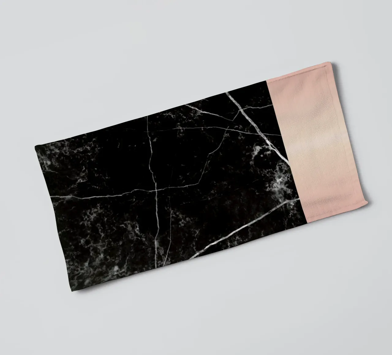 Black Marble Pink Edition asciugamano da bagno da cafelab