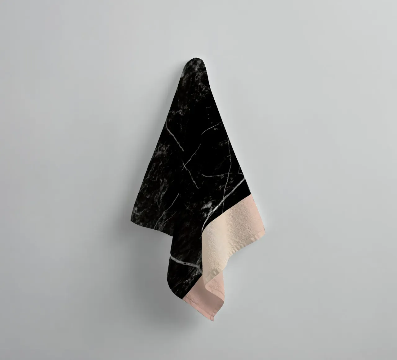 Black Marble Pink Edition asciugamano da bagno da cafelab