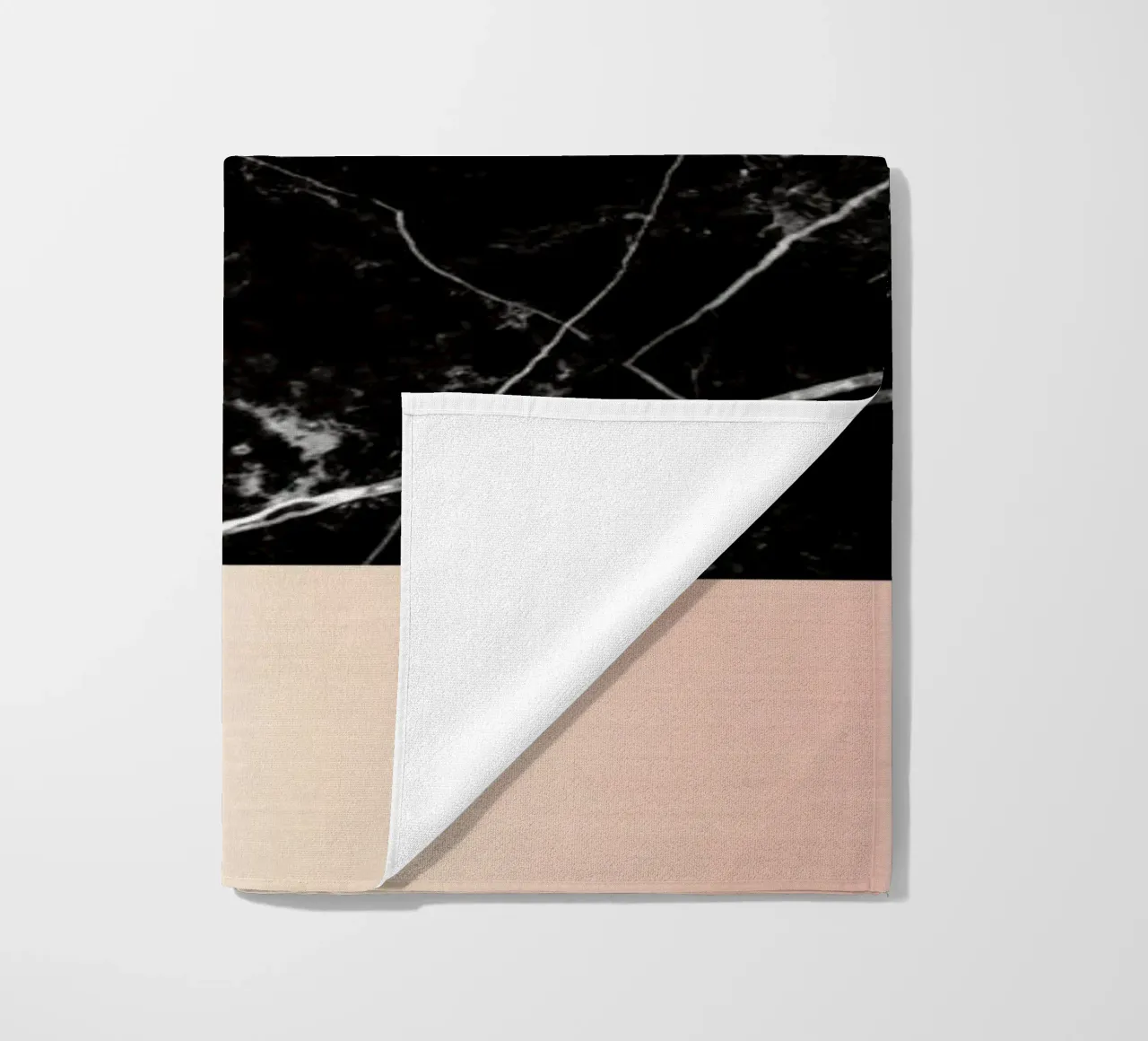 Black Marble Pink Edition telo mare da cafelab