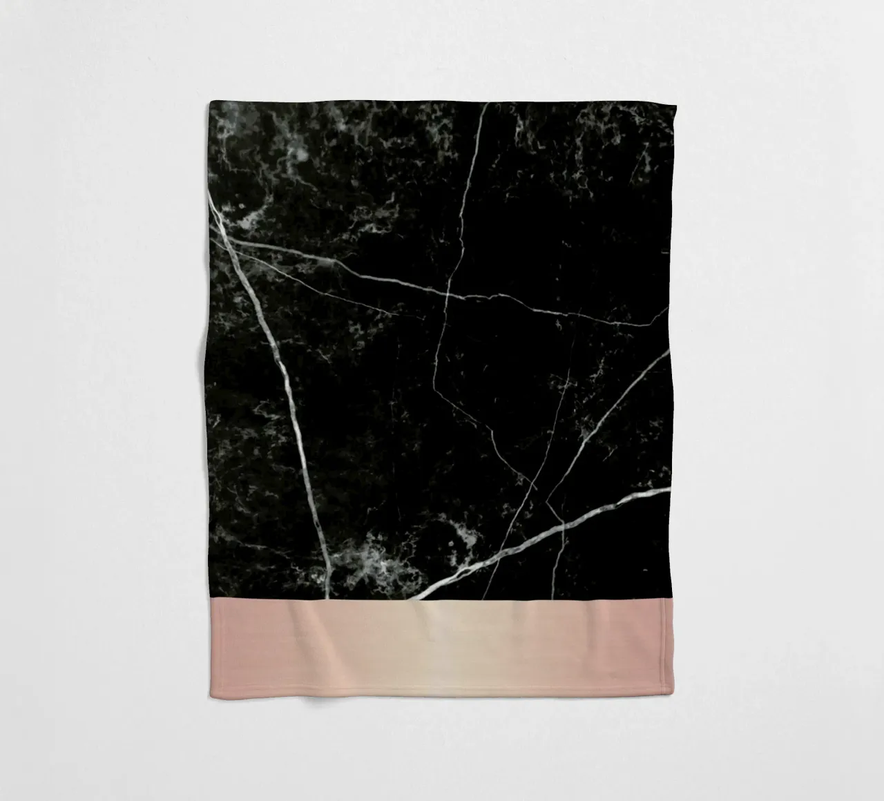 Black Marble Pink Edition coperta in pile da cafelab