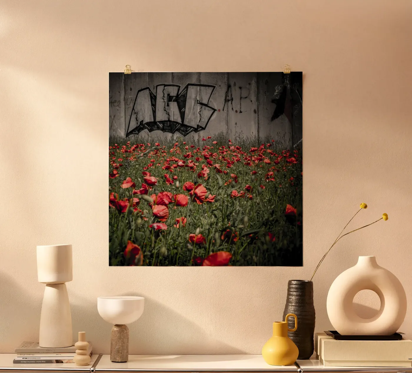 Roter Mohn Poster von photokult.rr