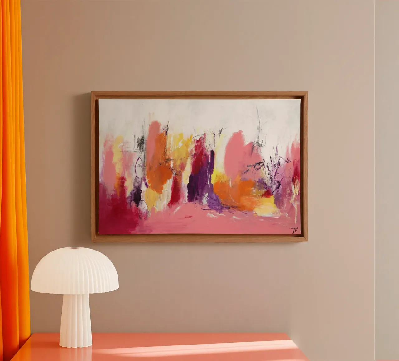 Tove Höglund - I colori dell'autunno tela con Cornice a cassetta da The Artcircle