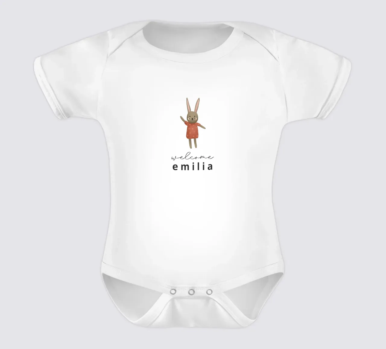 Kleiner Hase body neonato maniche corte da we line studio - design