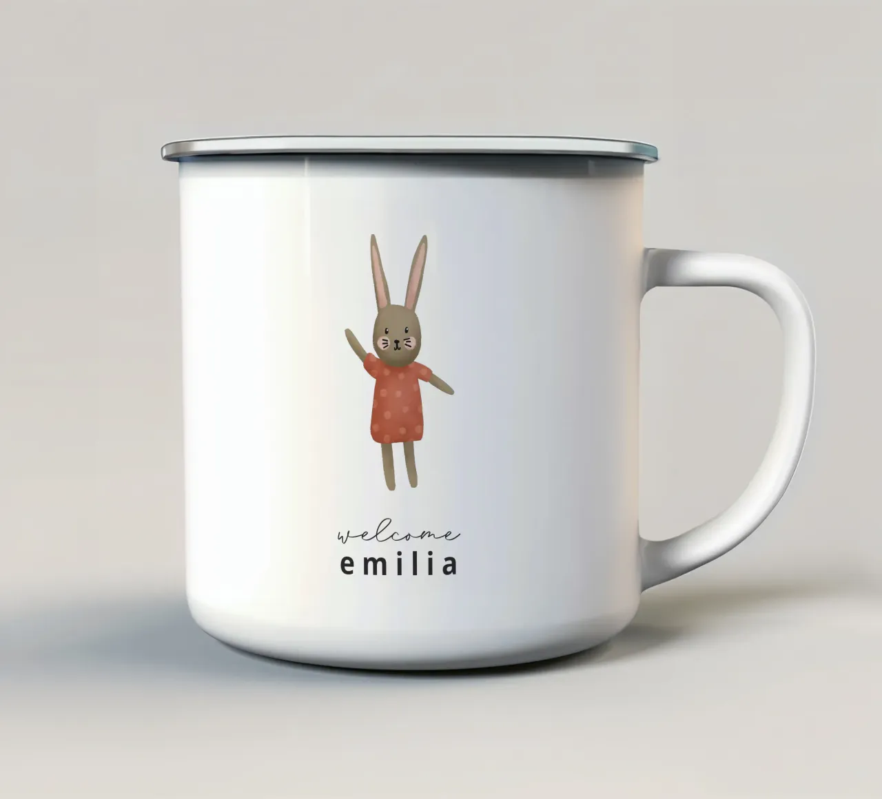 Kleiner Hase tazza in smalto da we line studio - design