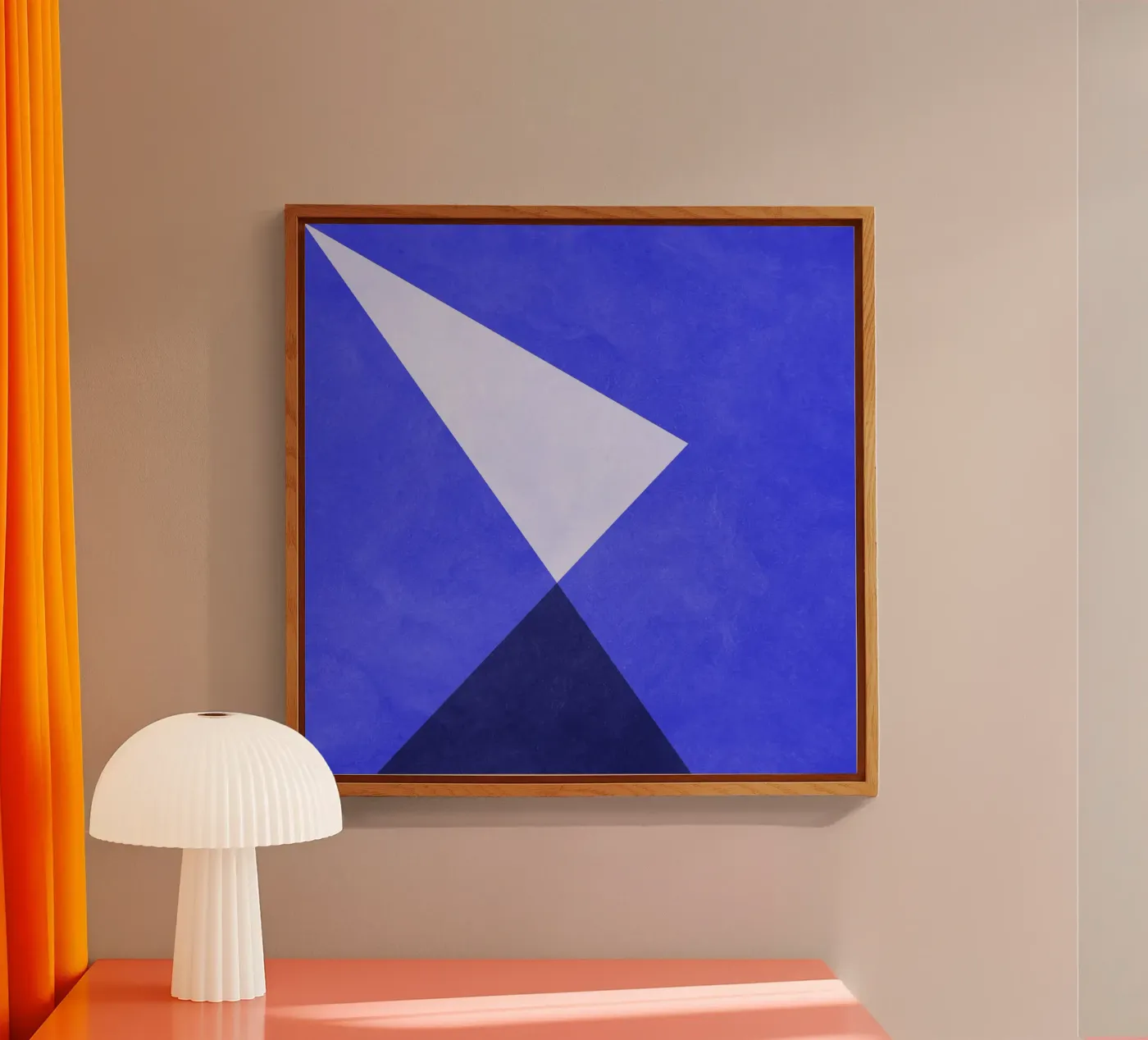 Simple Blue plexiglass da Lines Inside