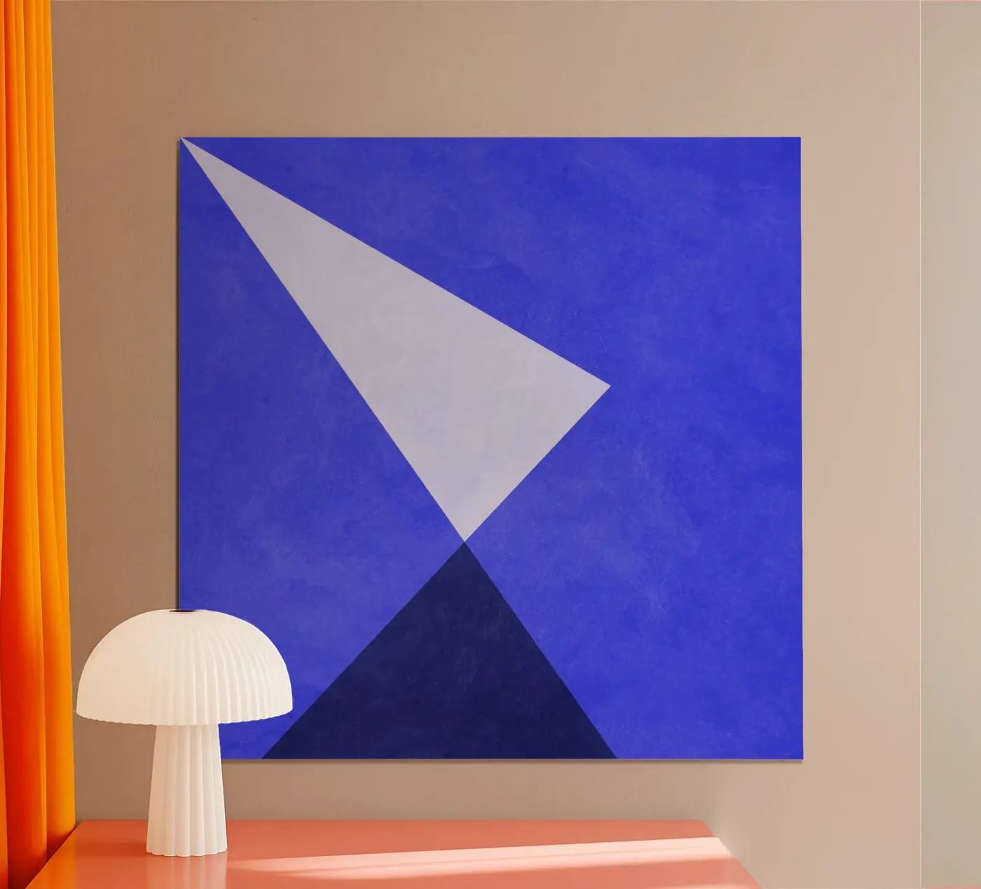 Simple Blue Poster von Lines Inside