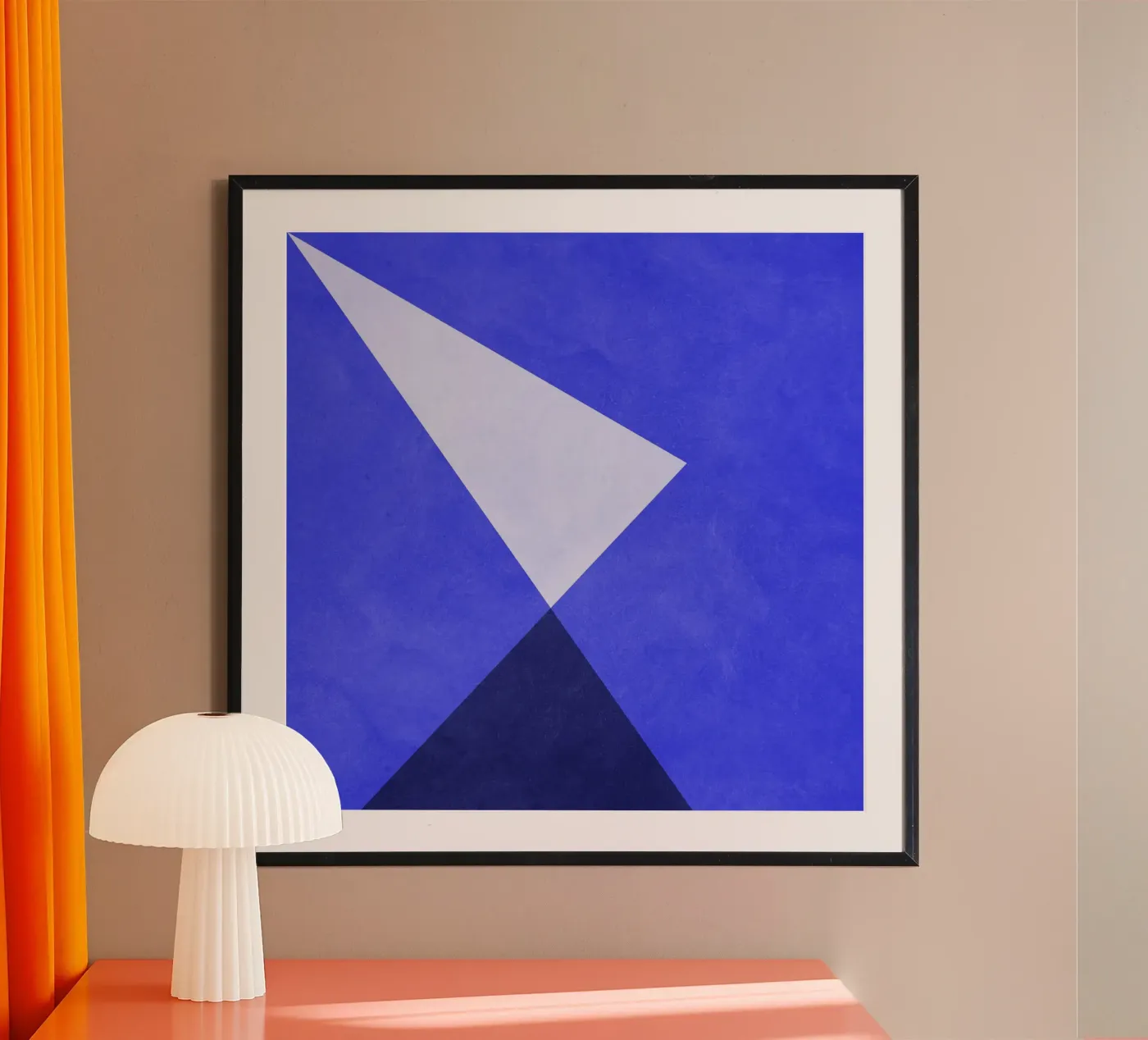 Simple Blue Poster von Lines Inside