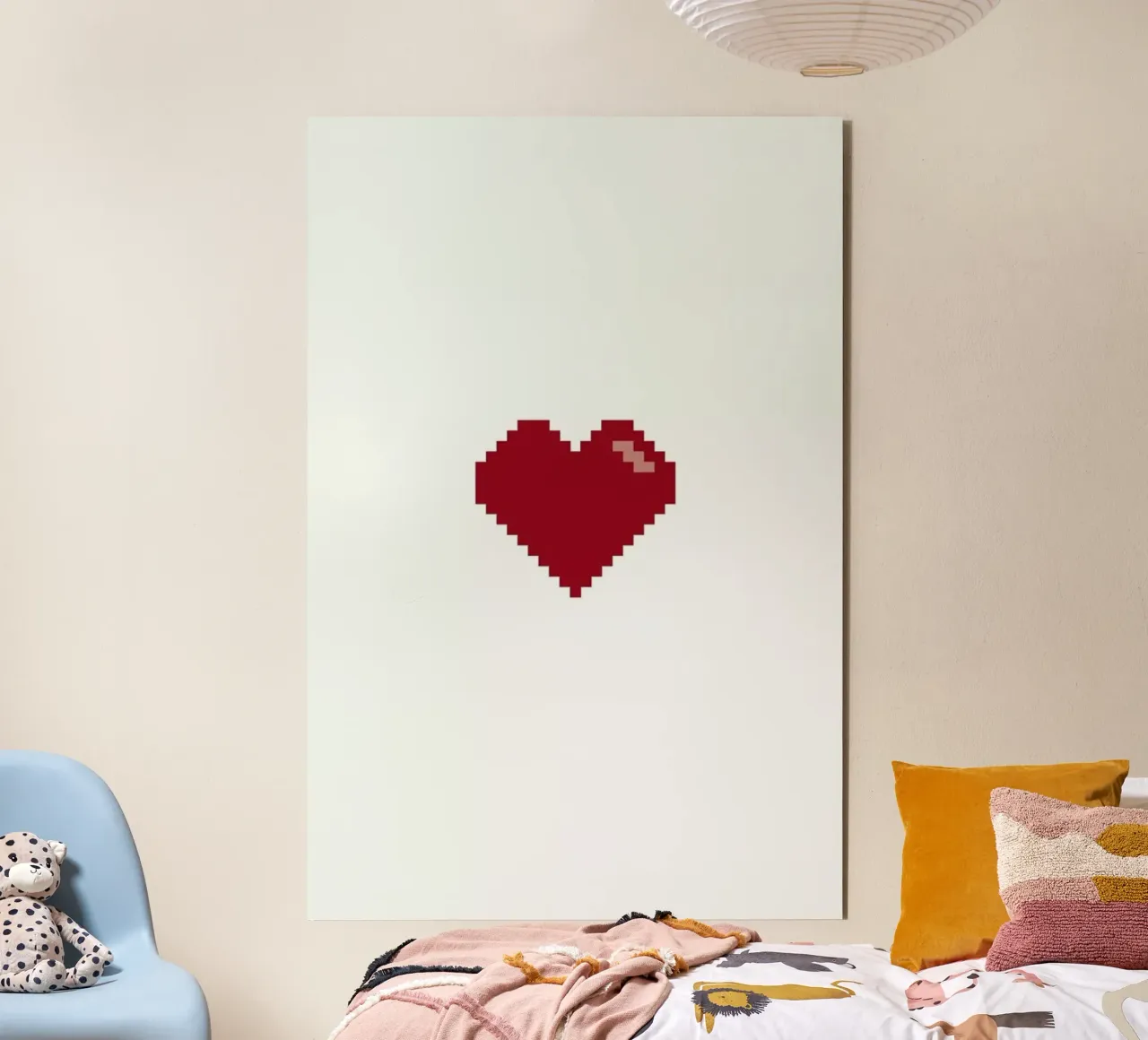 Pixel Heart alluminio dibond da Studio One
