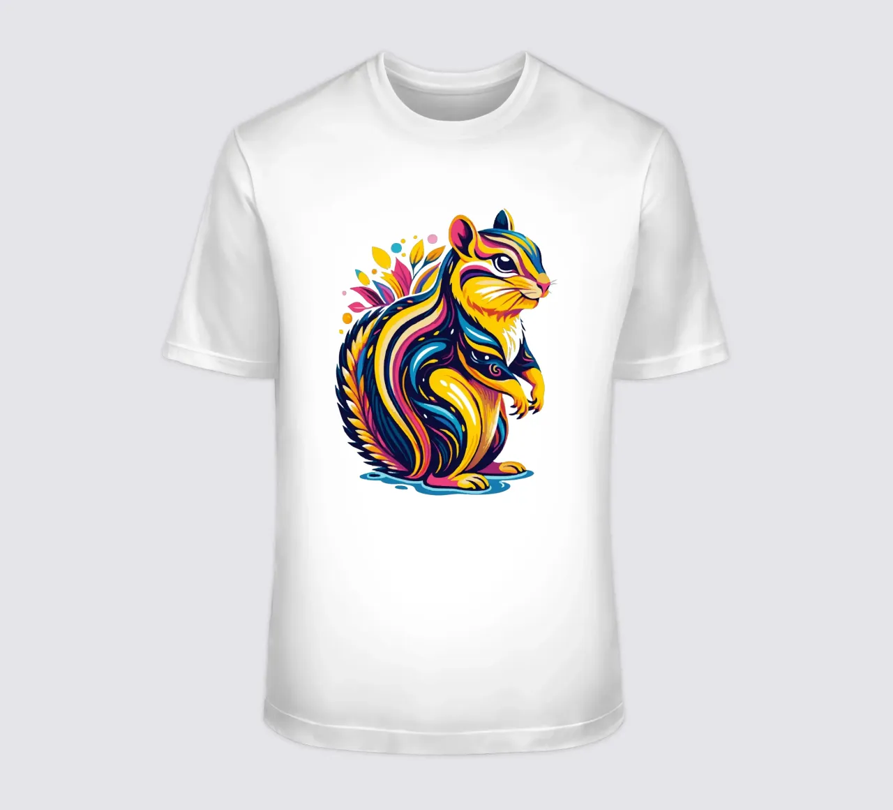 Divertidas ardillas a todo color camiseta de Artnesia