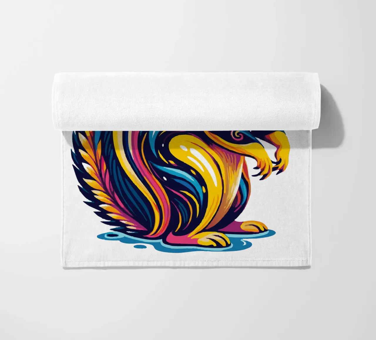 Funny Chipmunk Fullcolours beach towel by Artnesia