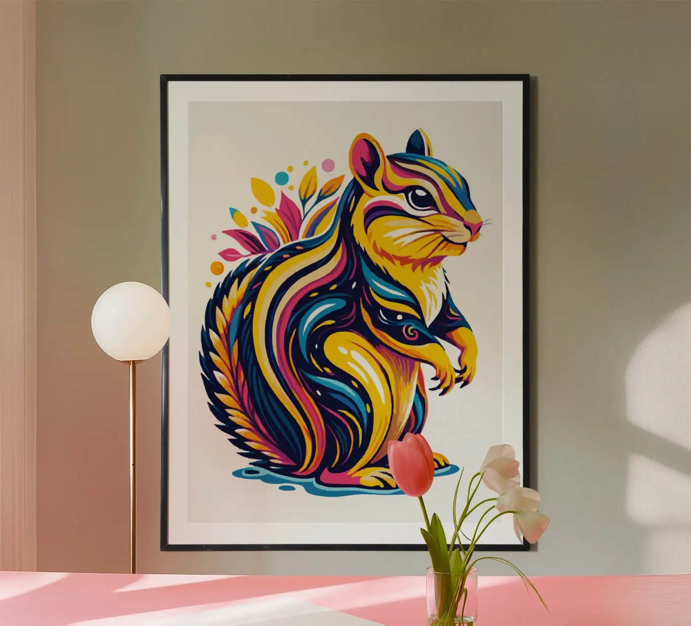 Funny Chipmunk Fullcolours poster by Artnesia