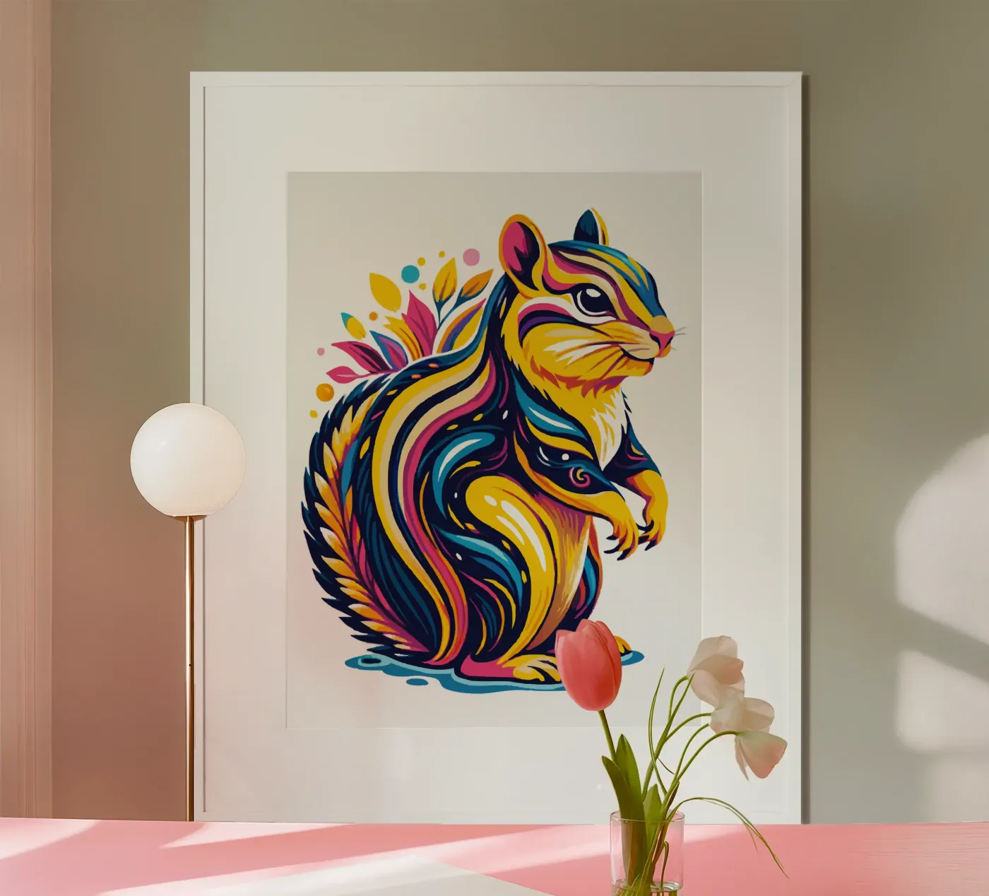 Funny Chipmunk Fullcolours poster by Artnesia