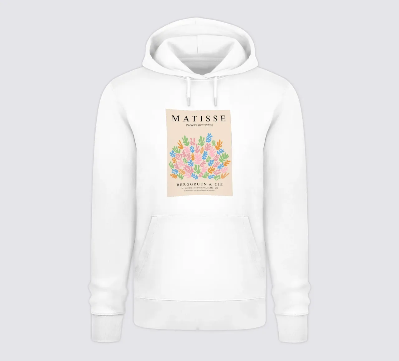 Design ispirato a Matisse - Decorazione di carta colorata felpa con cappuccio da Whole©