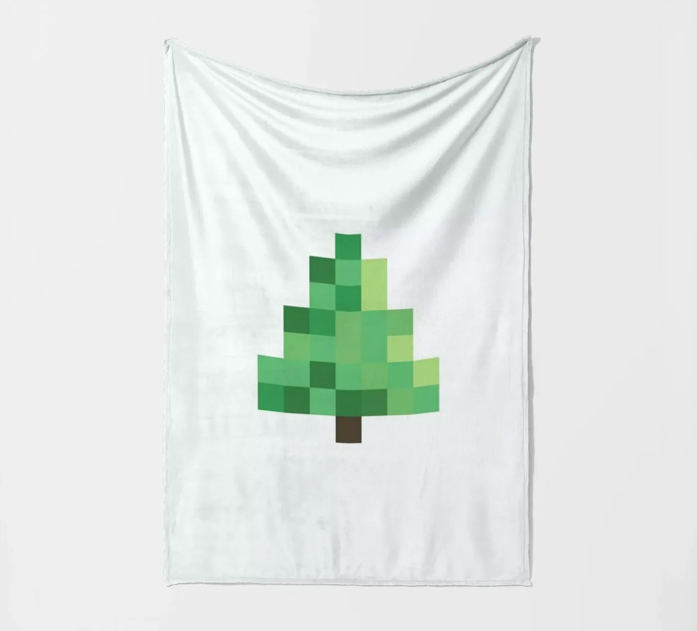 Pixel Tree fleece blanket by Studio One