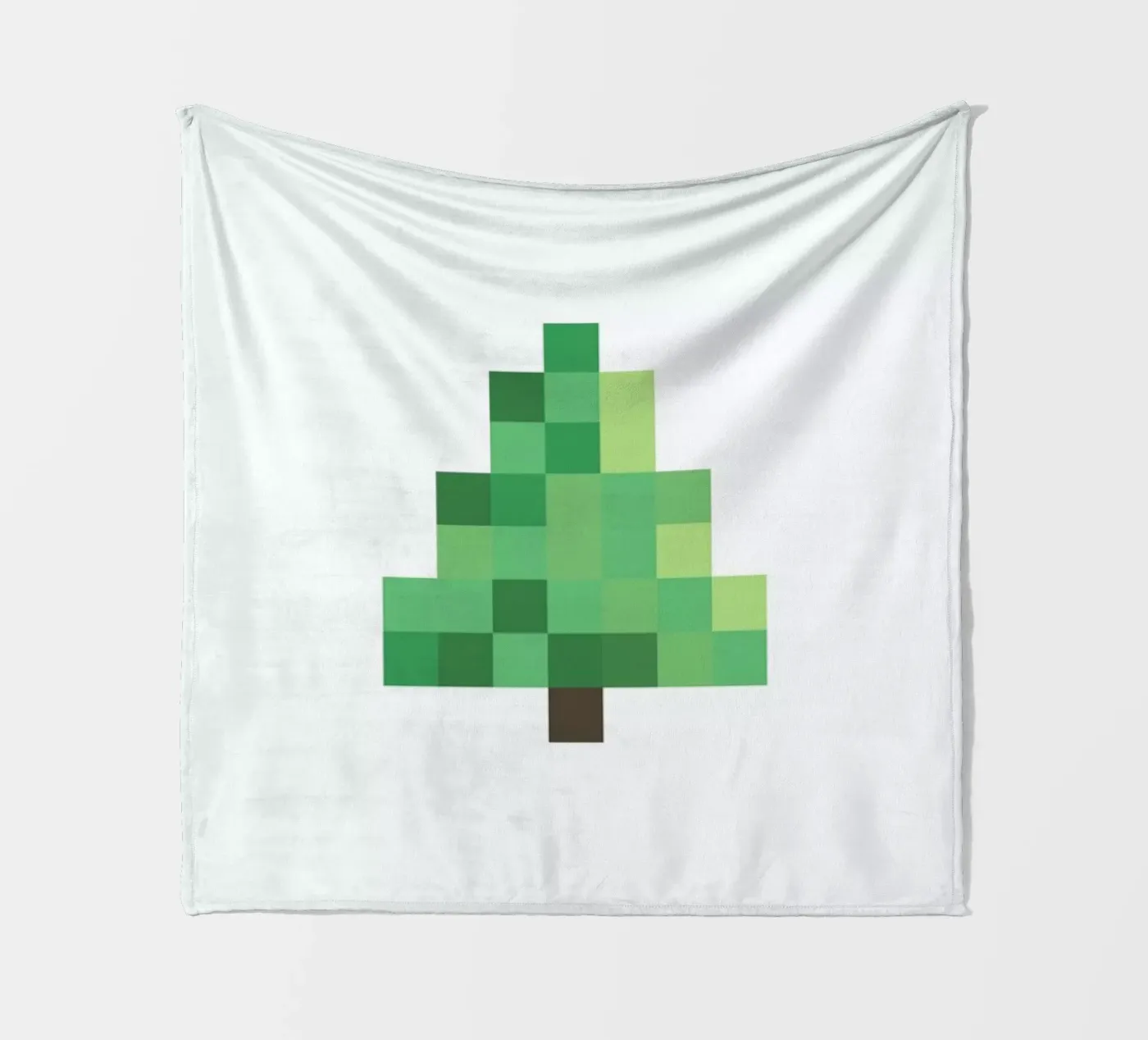 Pixel Tree fleece blanket by Studio One