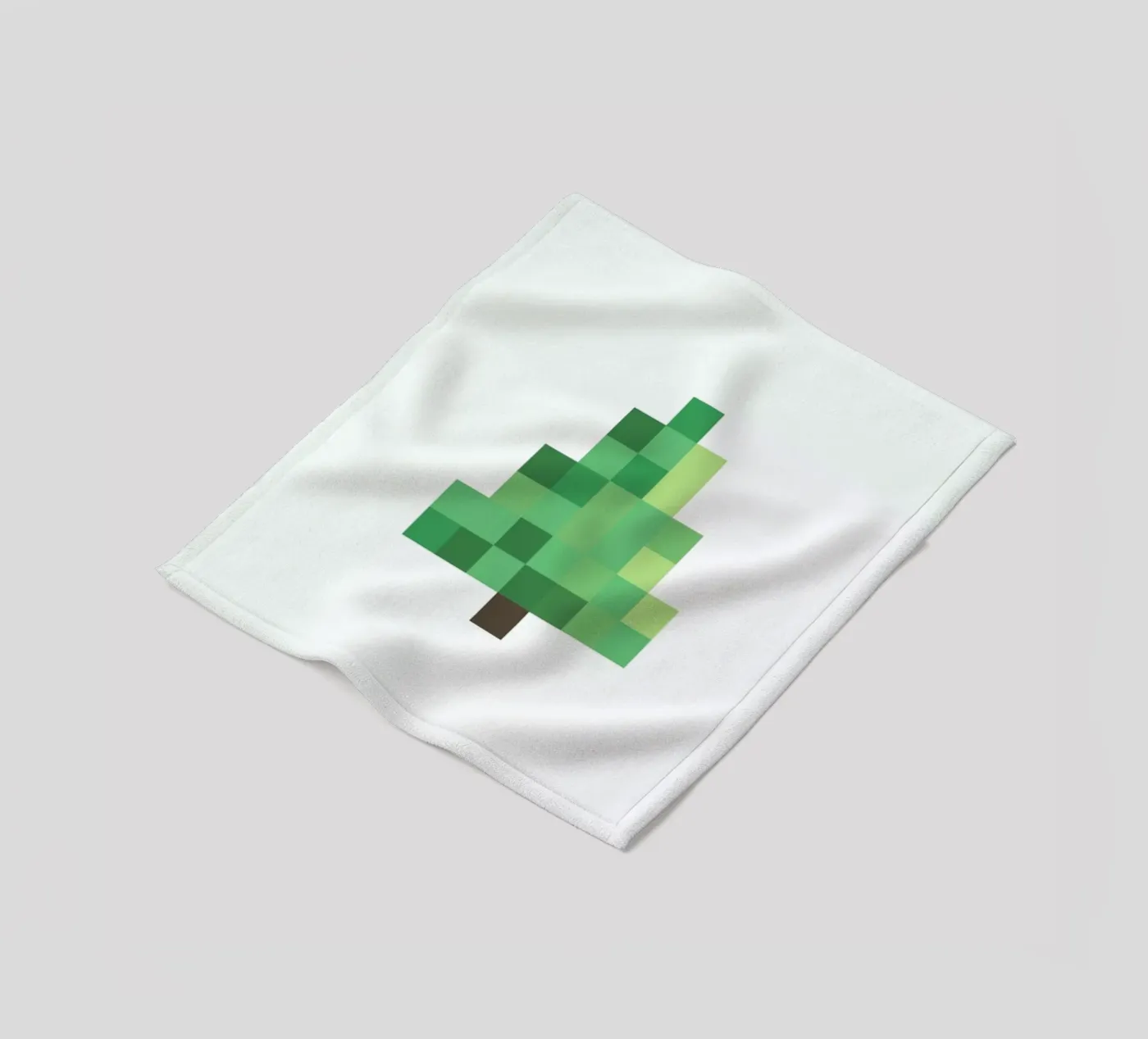 Pixel Tree fleece blanket by Studio One