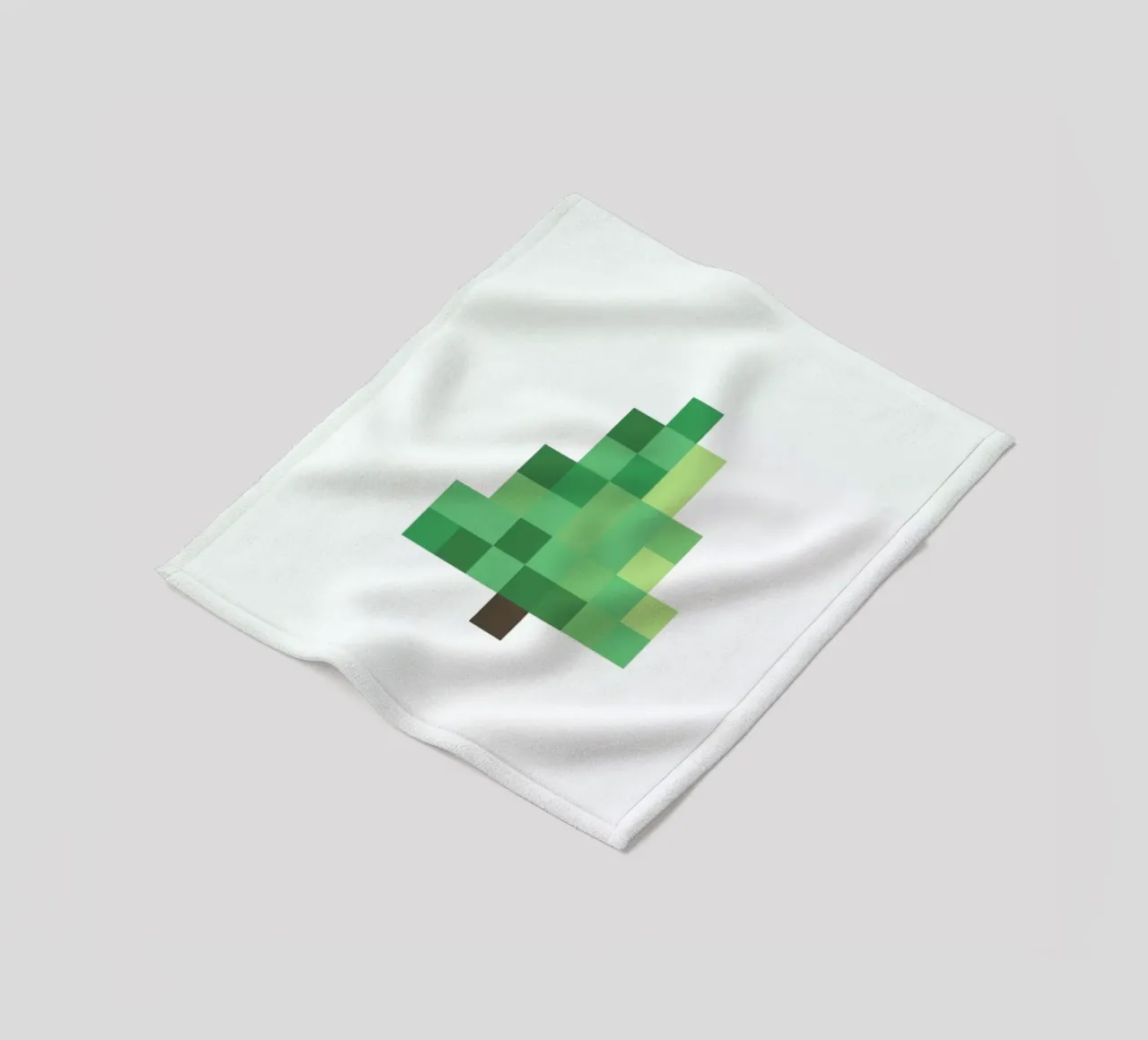 Pixel Tree Fleecedecke von Studio One