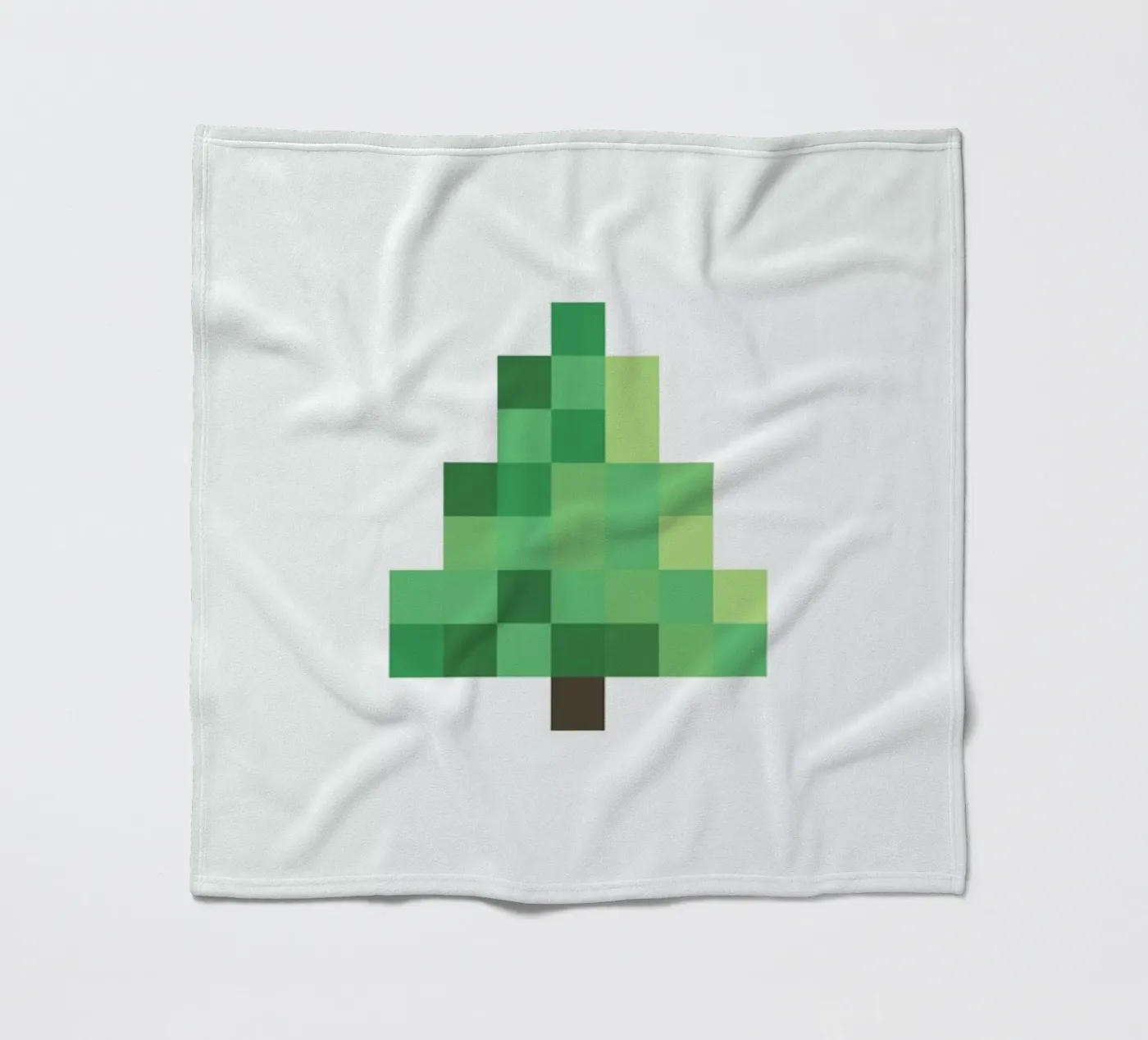 Pixel Tree fleece blanket by Studio One
