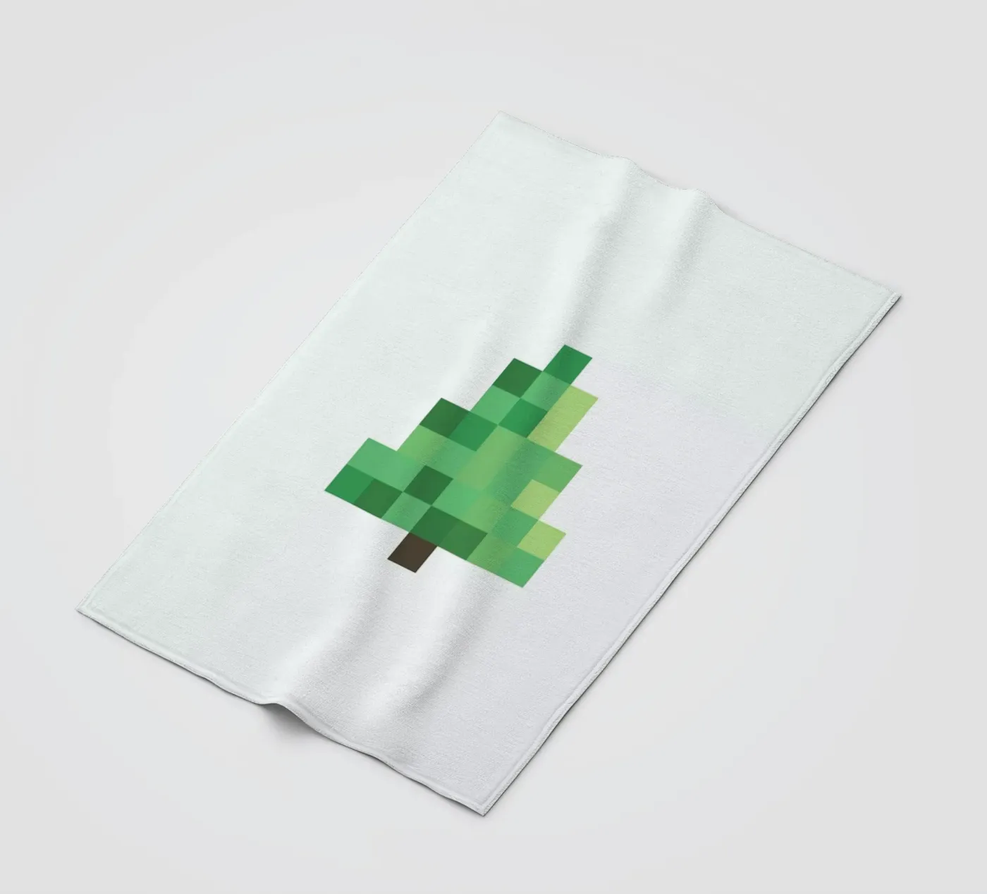 Pixel Tree fleece blanket by Studio One