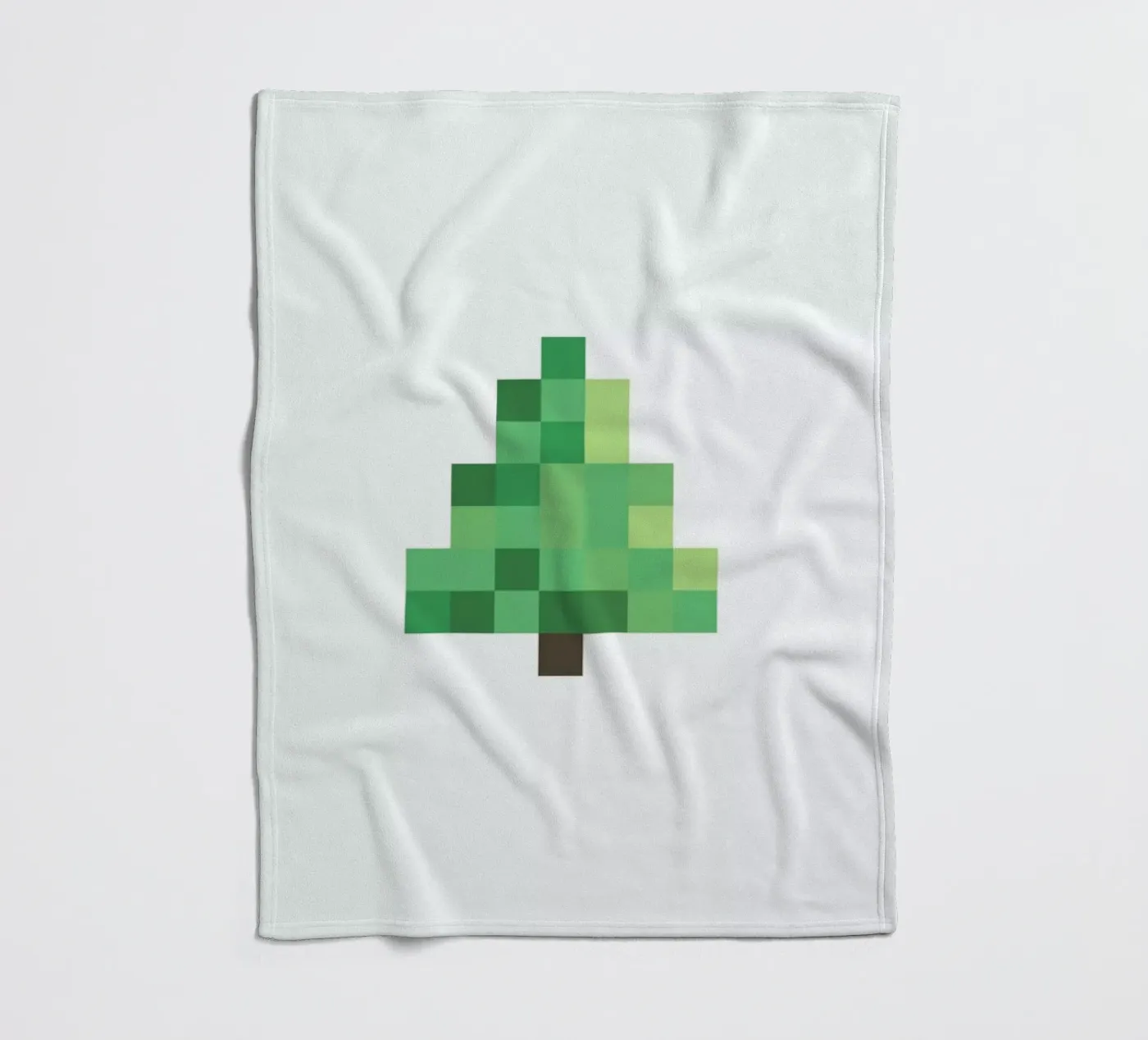Pixel Tree fleece blanket by Studio One