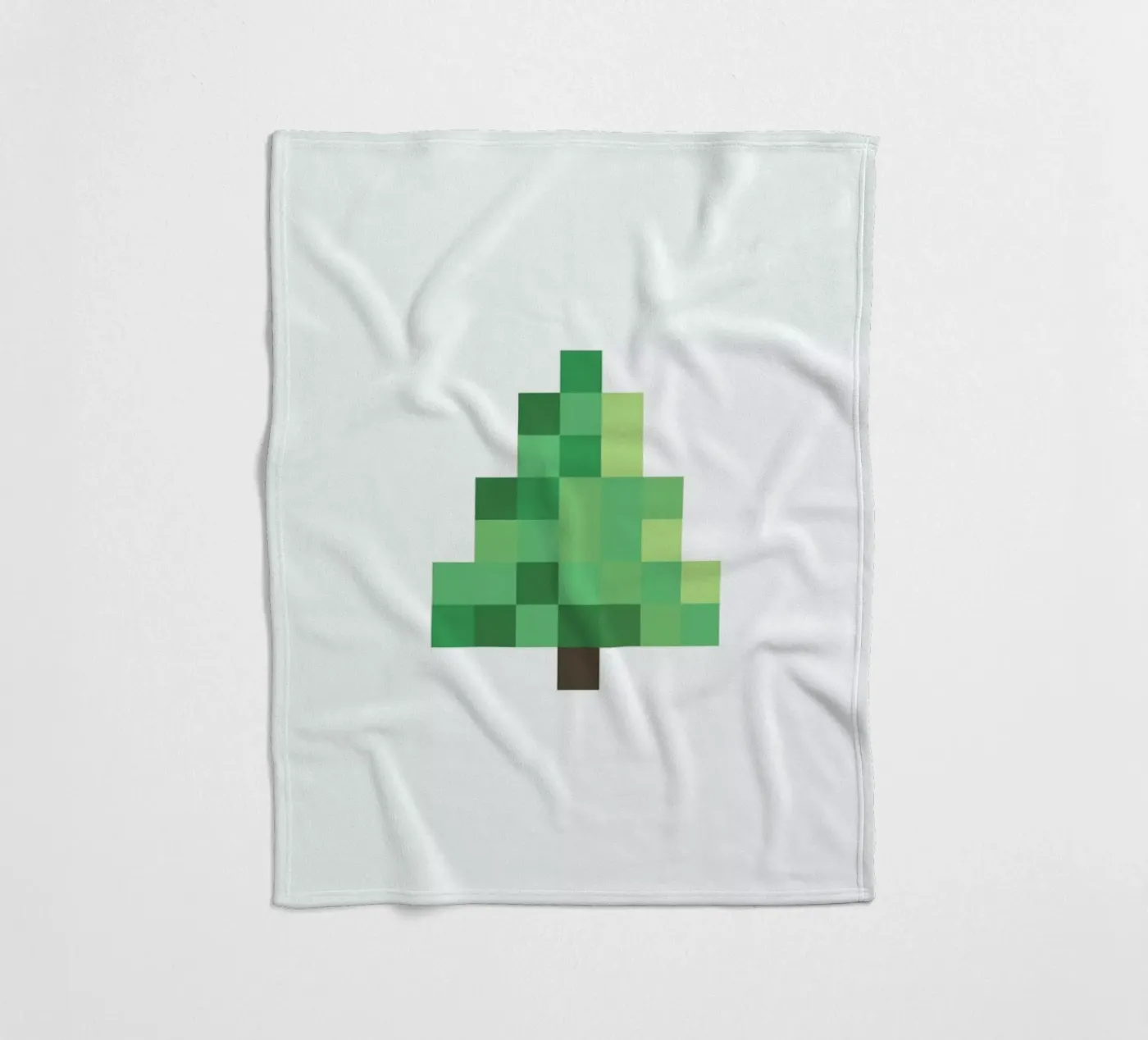 Pixel Tree fleece blanket by Studio One